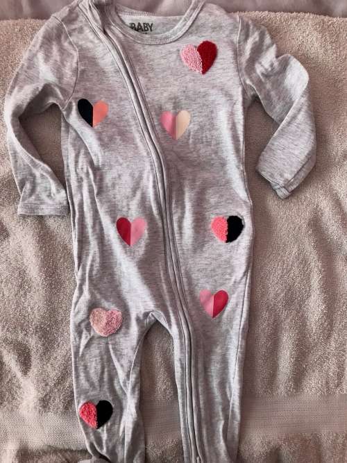 Cotton On Heart Onesie (6-12months)